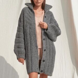 Lunya Chuncky Wool Car Coat